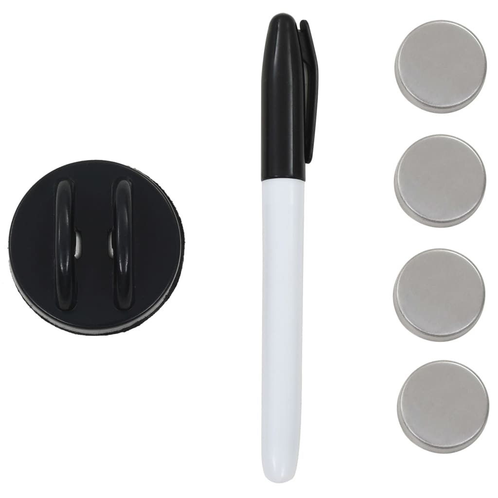 Magnetic wall whiteboard 60x20 cm glass