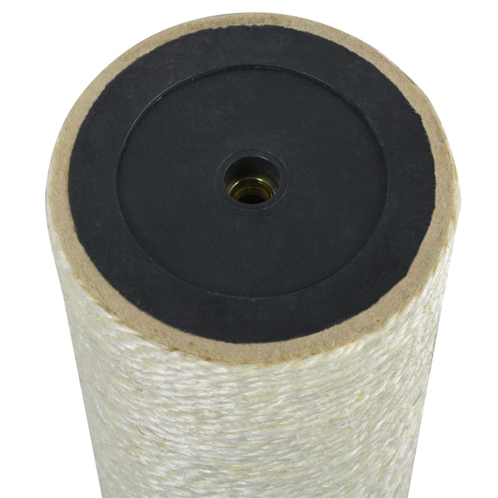 Cat scratching post 8x55 cm 8 mm beige