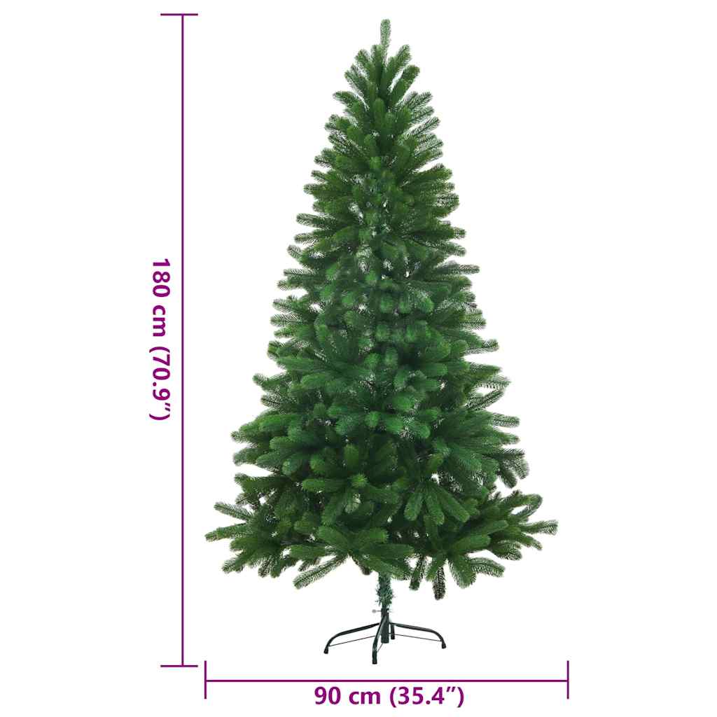 Kunstkerstboom met levensechte naalden 180 cm groen