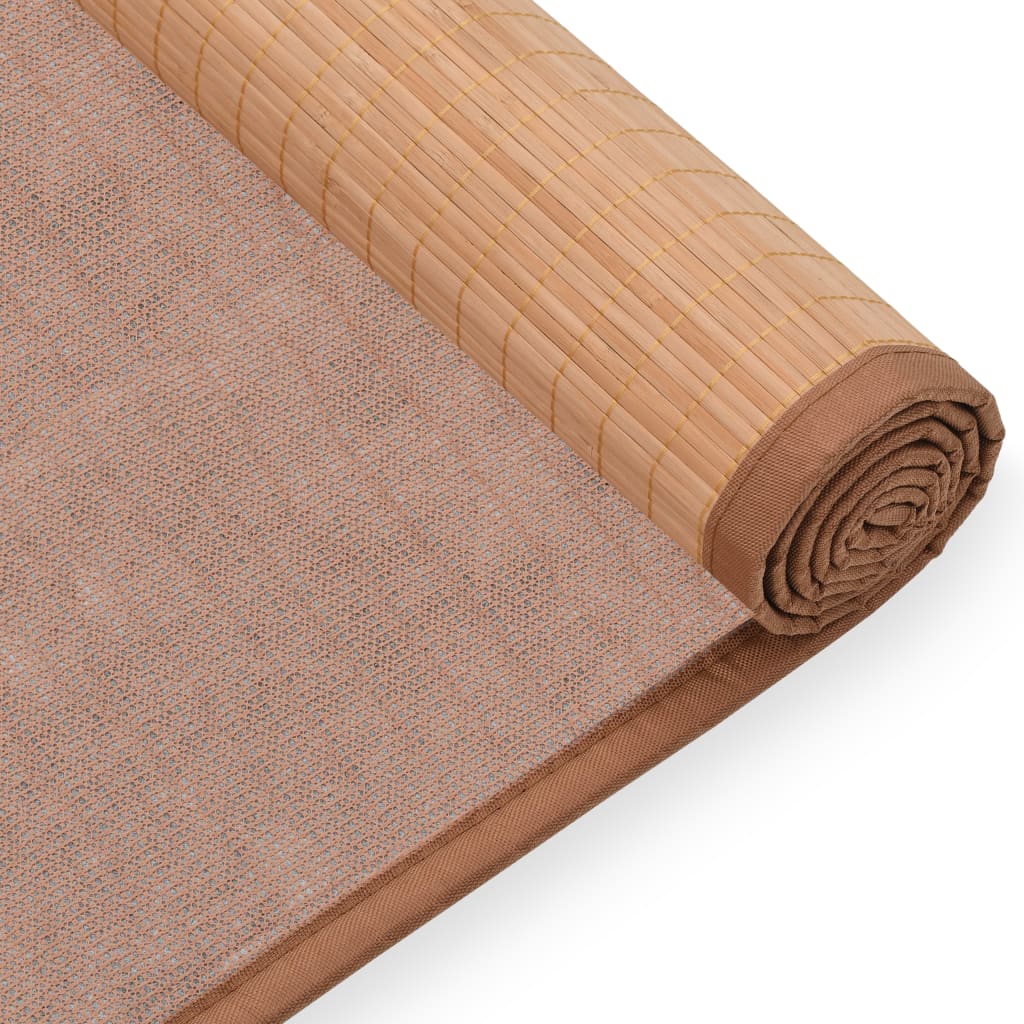 Yogamat 60x180 cm bamboe bruin
