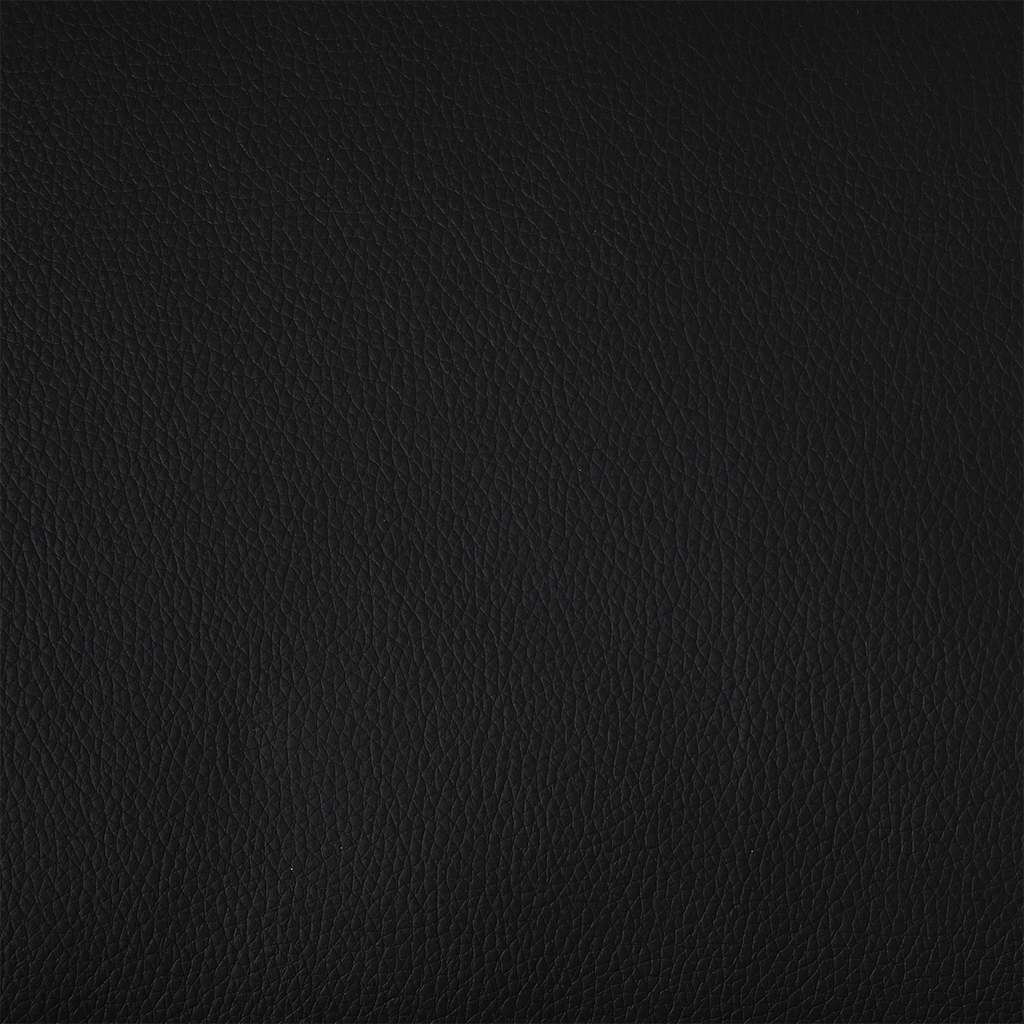 Fauteuil kubus kunstleer zwart