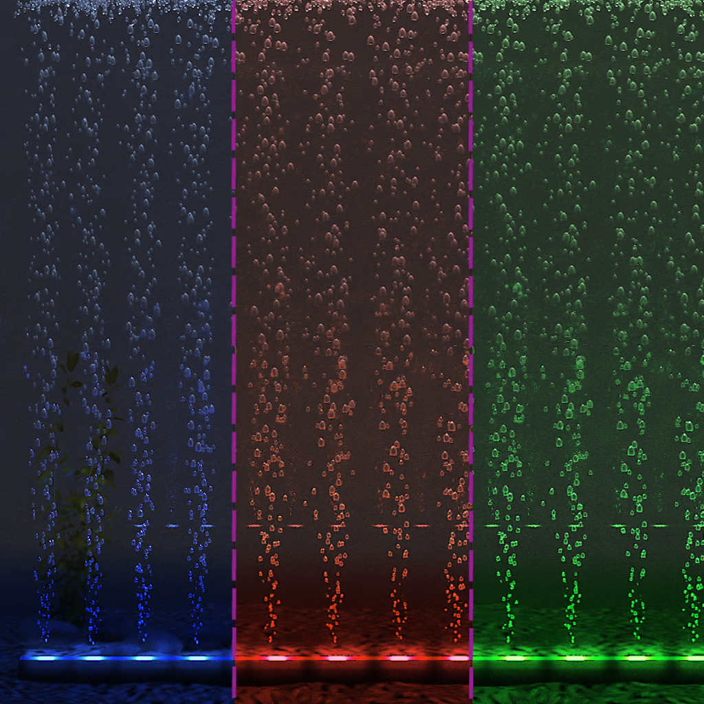 LED aquarium light with bubbles RGB 48 cm