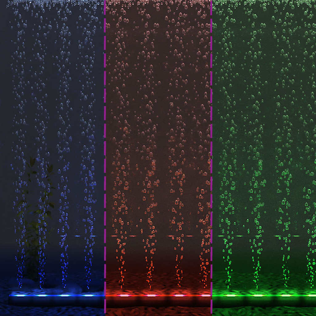 LED aquarium light with bubbles RGB 56.5 cm