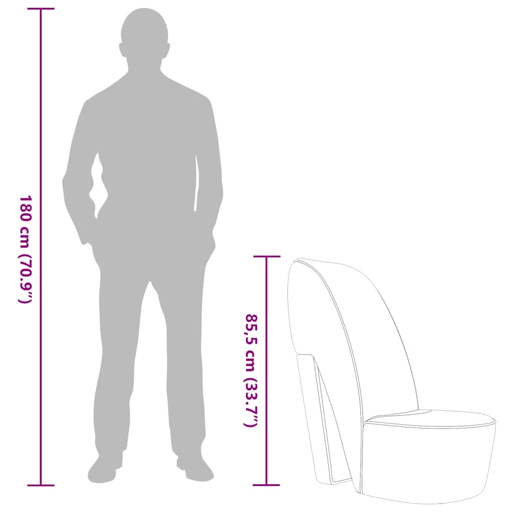 Hakstoel kunstleer roze