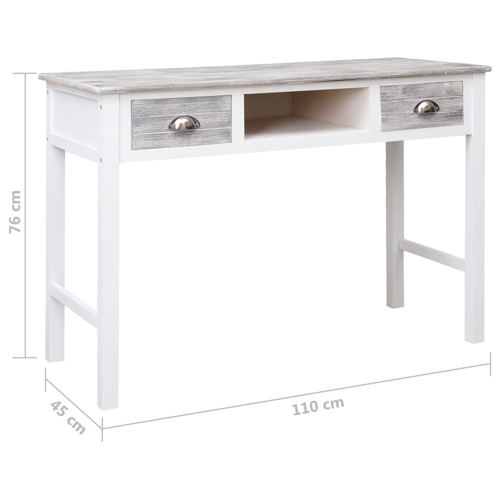 Writing desk 110x45x76 cm wood grey