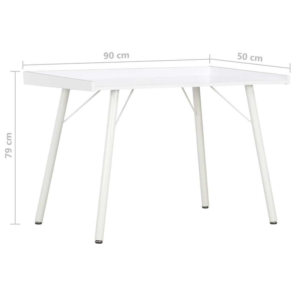 Desk 90x50x79 cm white