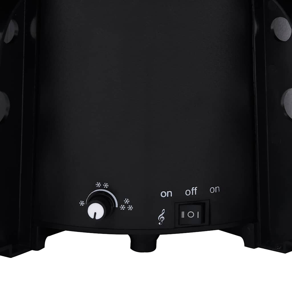 Kerstboom sneeuwend met paraplubasis 190 cm PVC zwart