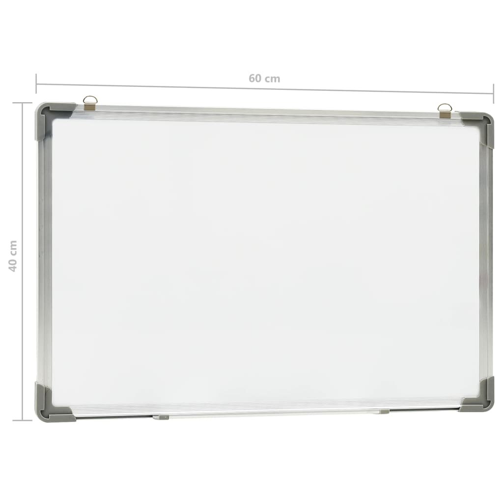Whiteboard magnetic 60x40 cm steel white