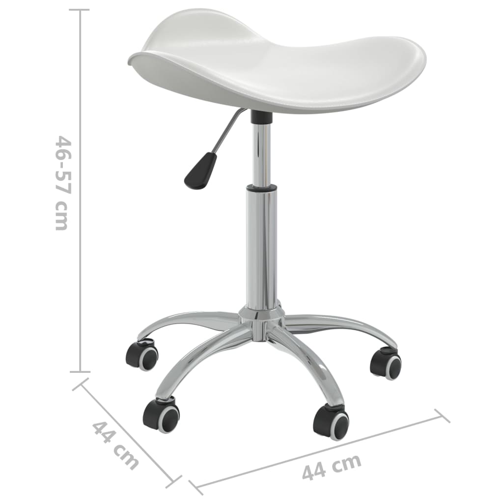 Office chair artificial leather white