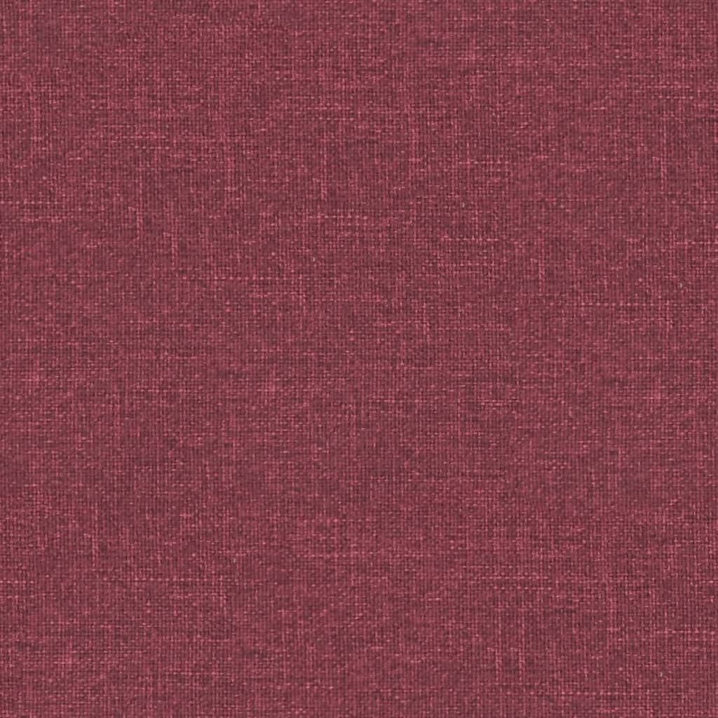 Fauteuil elektrisch verstelbaar stof wijnrood