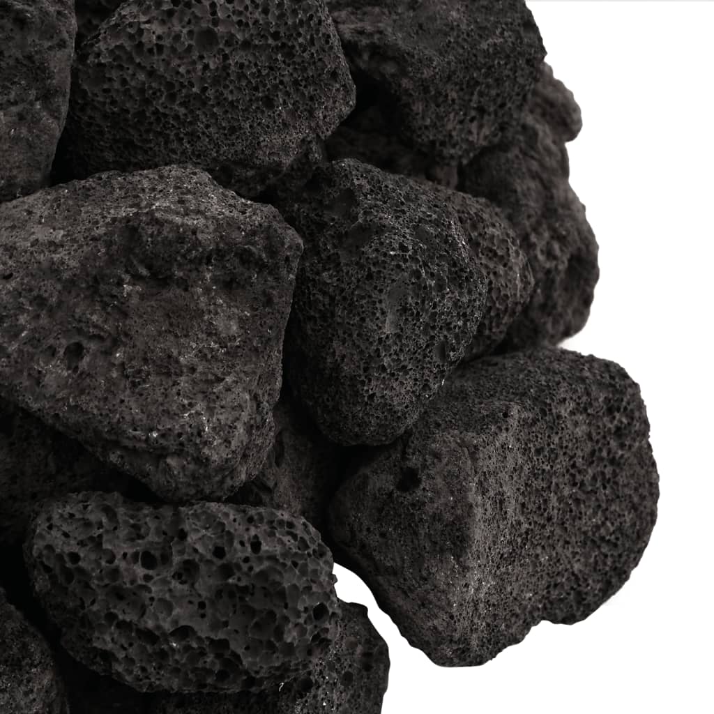 Lava stones 10 kg 3-5 cm black