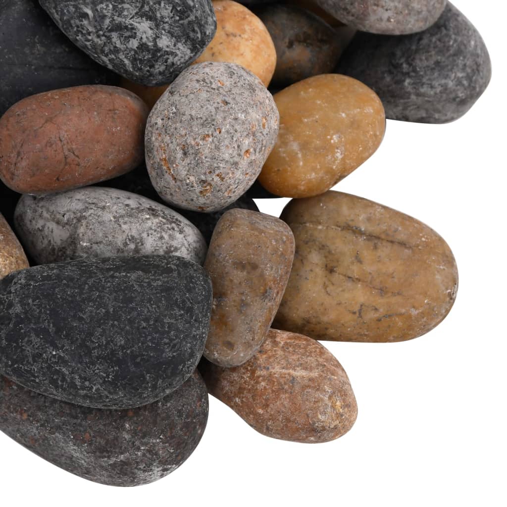 Pebbles polished 5-8 cm 25 kg multi-colored