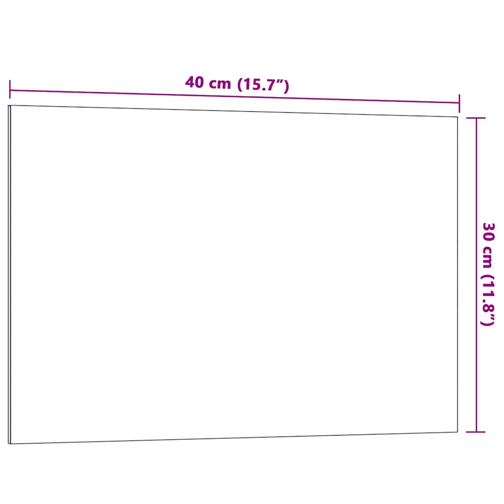 Magnetic board for the wall 40x30 cm tempered glass white