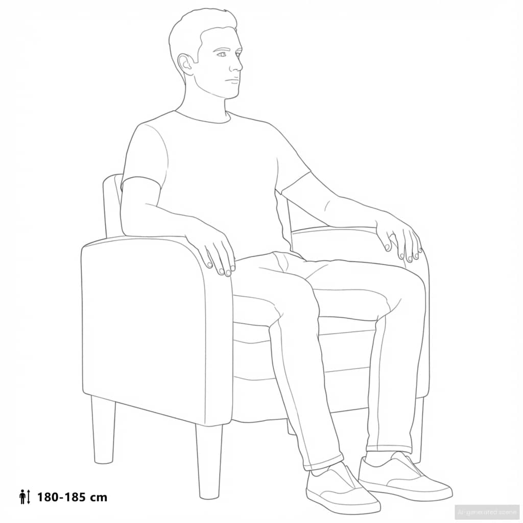 Fauteuil met armleuningen 54 cm kunstleer grijs