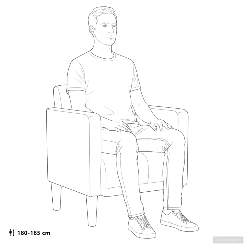 Fauteuil met armleuningen Blauw 53 cm Stof