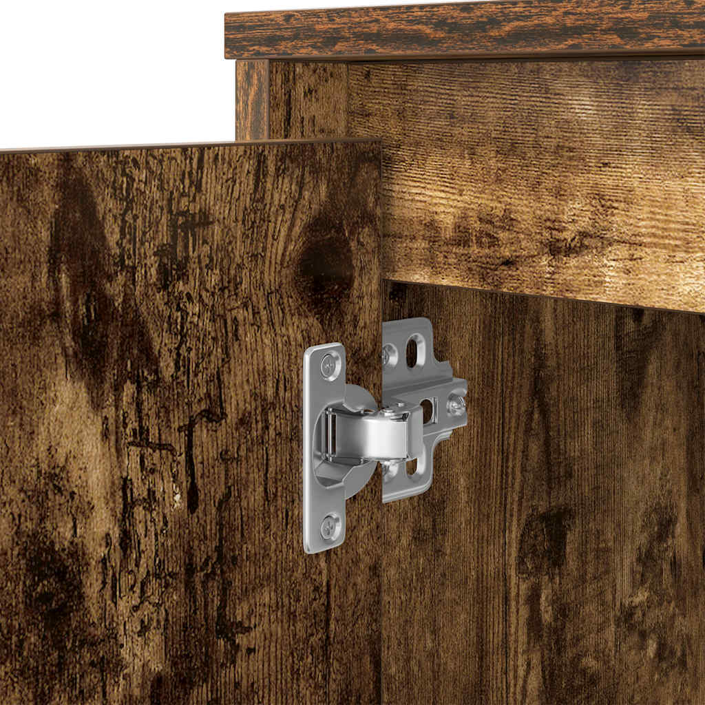 Desk 120x42x76 cm chipboard smoked oak color