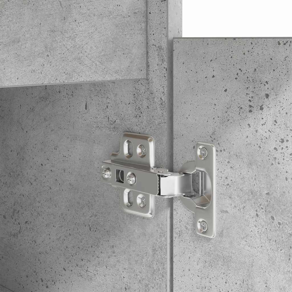 Bureau met lade Betongrijs 140 x 49 x 76 cm Bewerkt hout