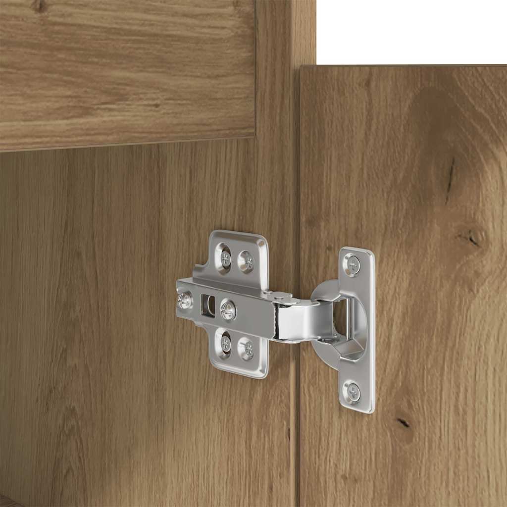 Bureau artisanaal eikenkleurig 140 x 49 x 76 cm Bewerkt hout