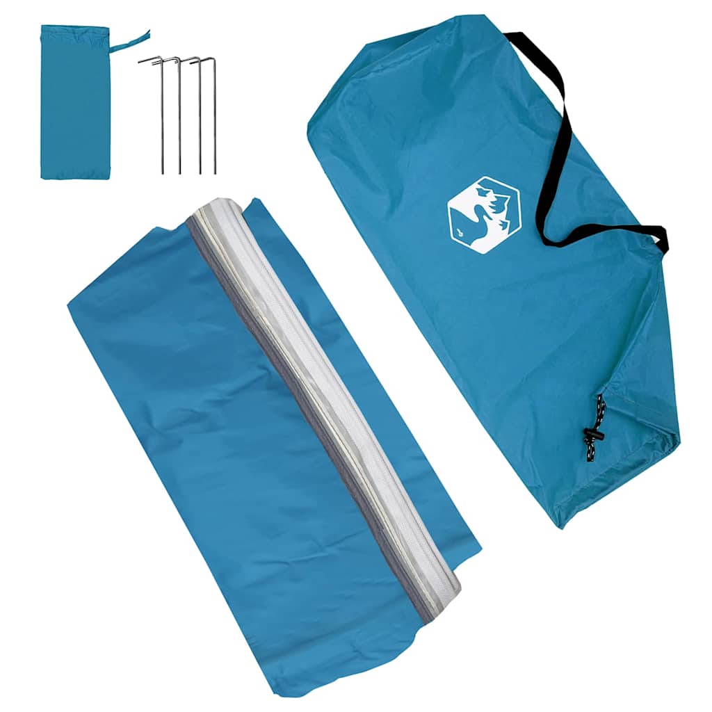 Achterkleptent met dak Blauw 190 x 150 x 185 cm taft