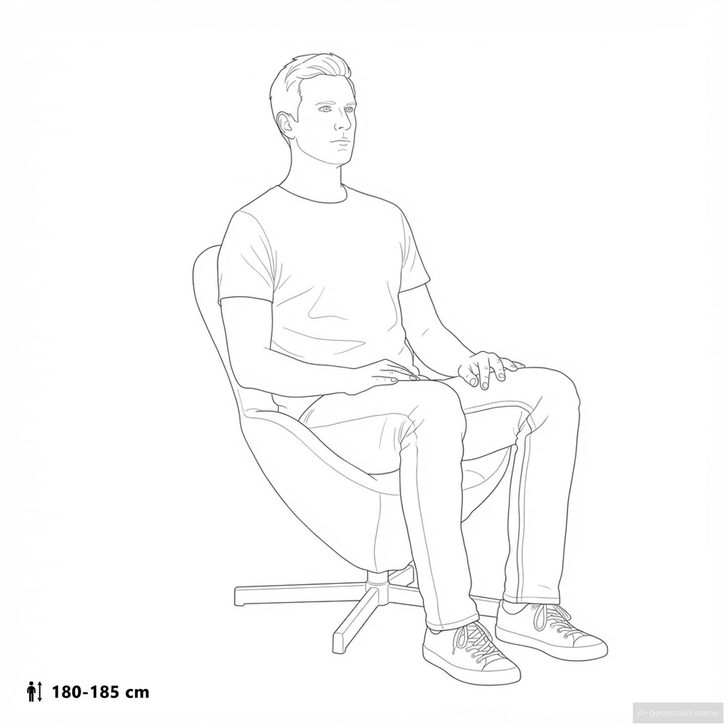 Eivormige stoel Geel 63 x 73 x 90 cm Fluweel