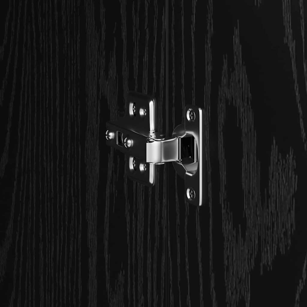 Bureau 2 pcs Zwart Eiken