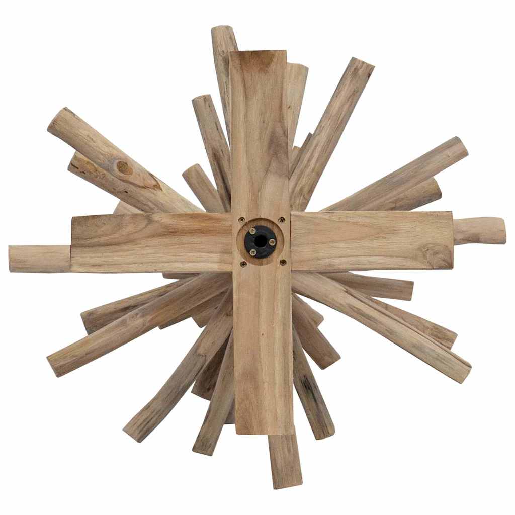 Kerstboom met standaard Bruin 120 cm Massief teakhout