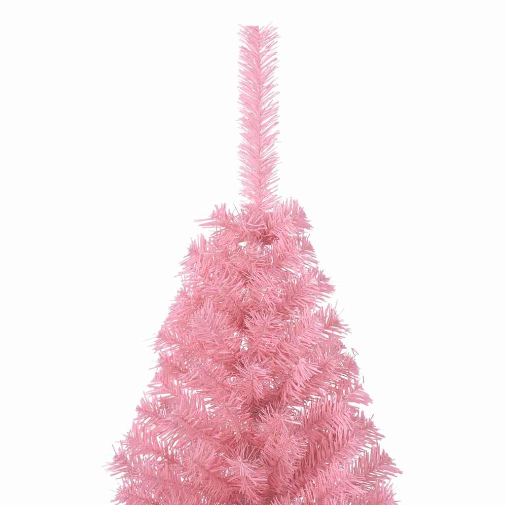 Kunstmatig Voorverlicht Kerstboom met 150 LED Roze 120 cm PVC