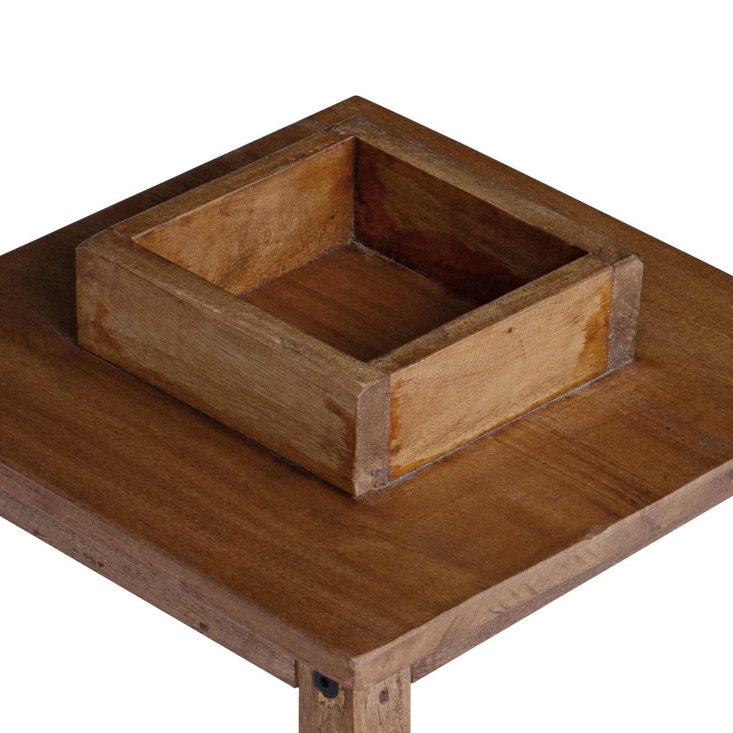 Lantaarn 3 pcs Naturel Mahoniehout