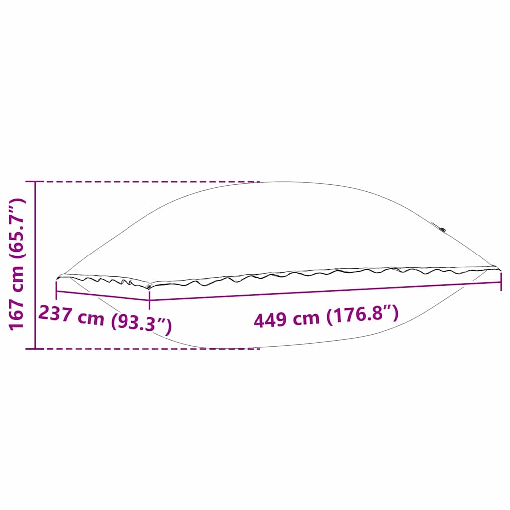 Zwembospod Blauw 400 x 200 x 140 cm PVC