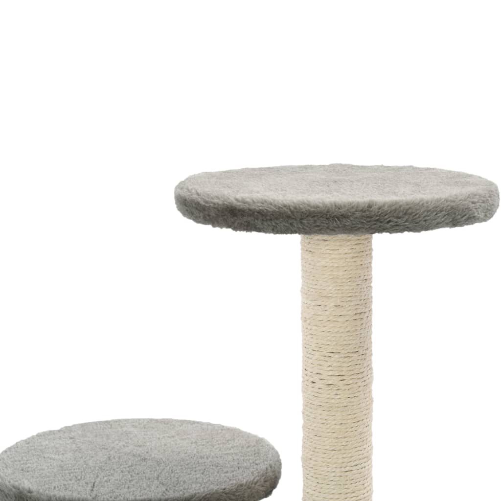 Cat scratching post with sisal scratching posts 60 cm gray