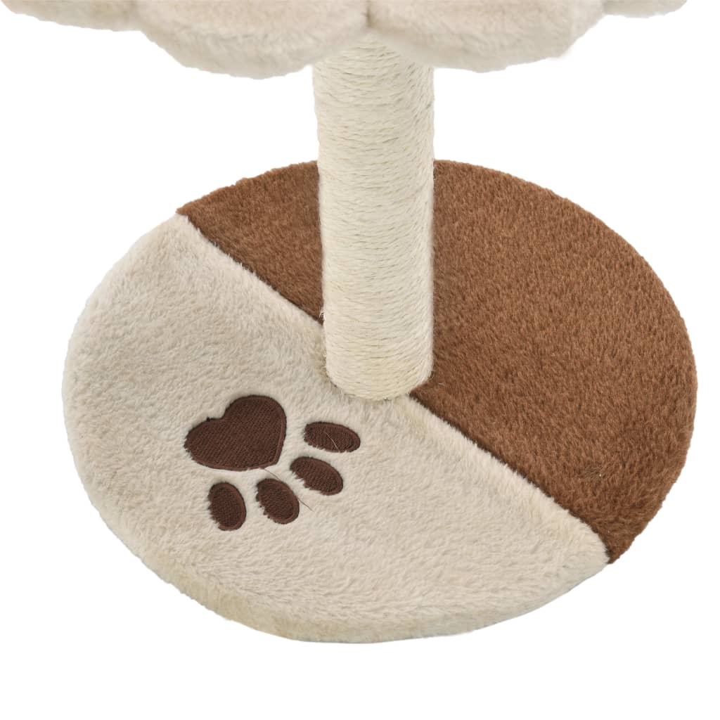 Cat scratching post with sisal scratching post 40 cm beige and brown
