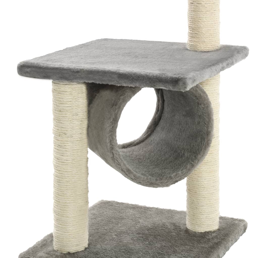 Cat scratching post with sisal scratching posts 65 cm gray