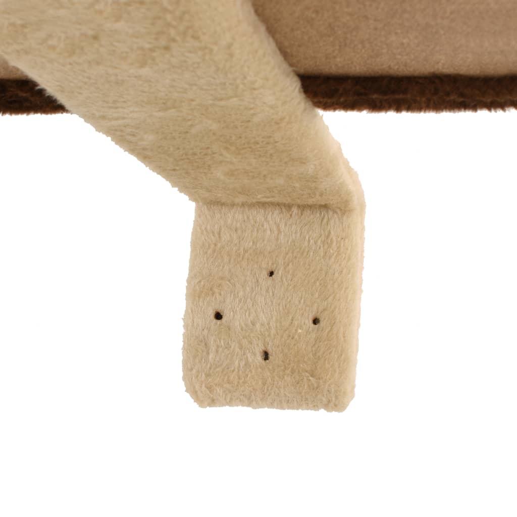Cat scratching post with scratching posts wall mounting 194 cm beige brown