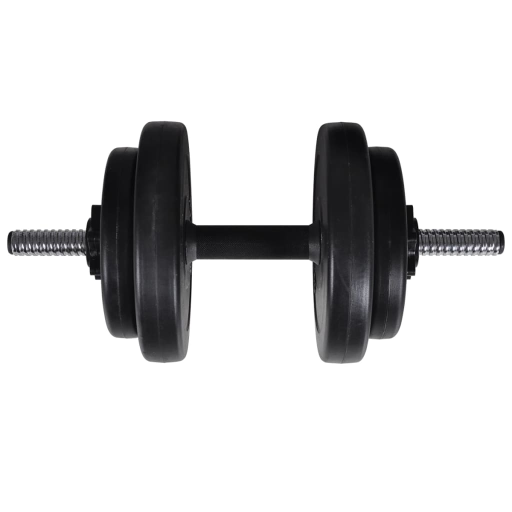 Abdominal bench with barbell set adjustable 60.5 kg