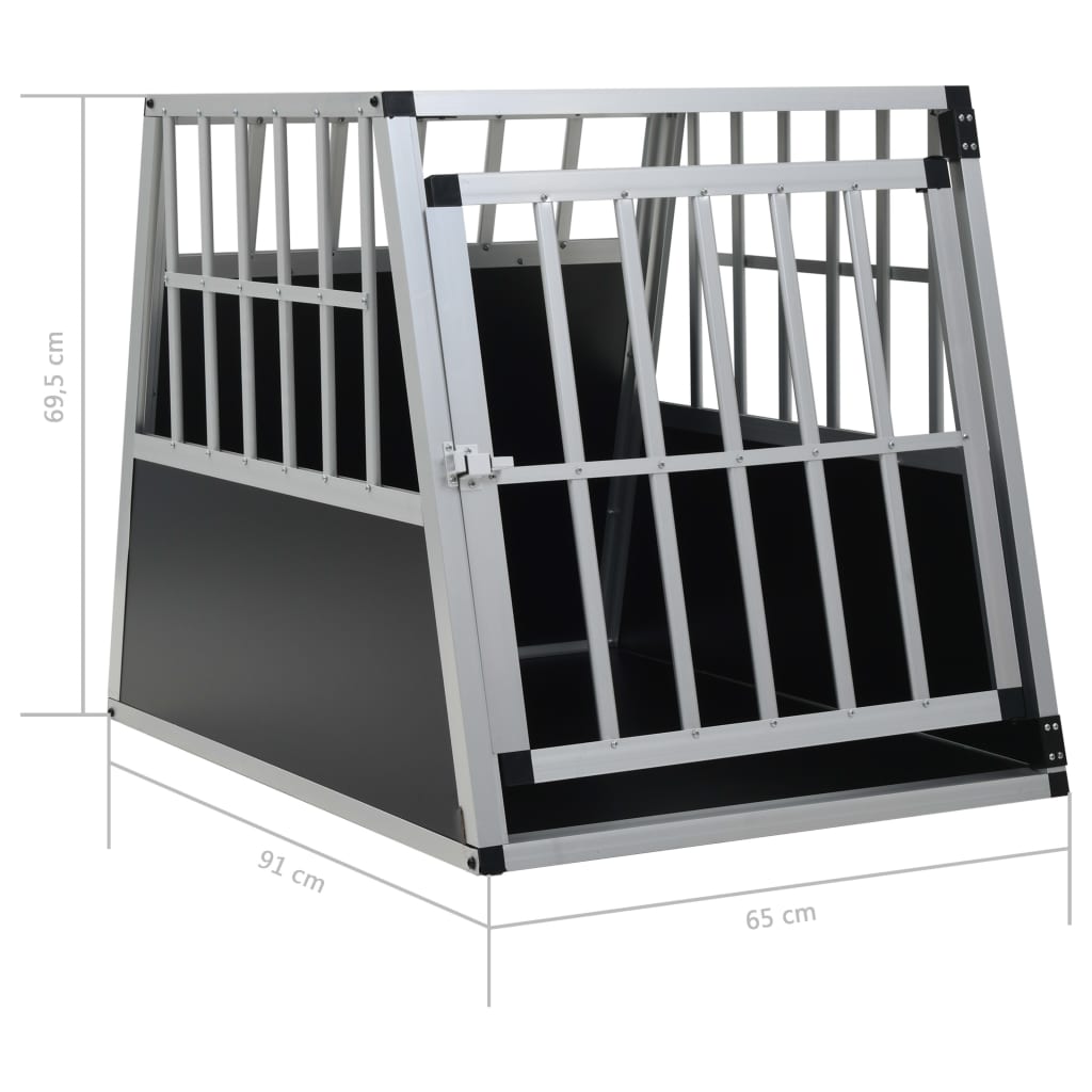 Dog crate with single door 65x91x69.5 cm