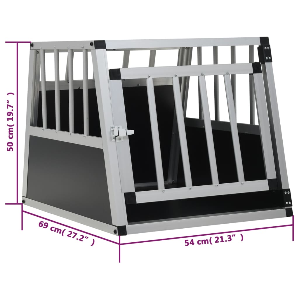 Dog crate with single door 54x69x50 cm