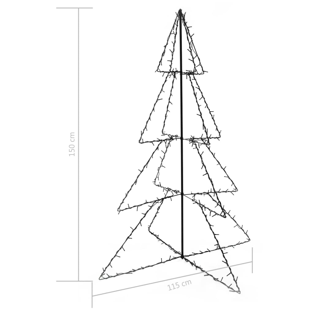 Conical Christmas tree 240 LEDs indoor and outdoor 115x150 cm