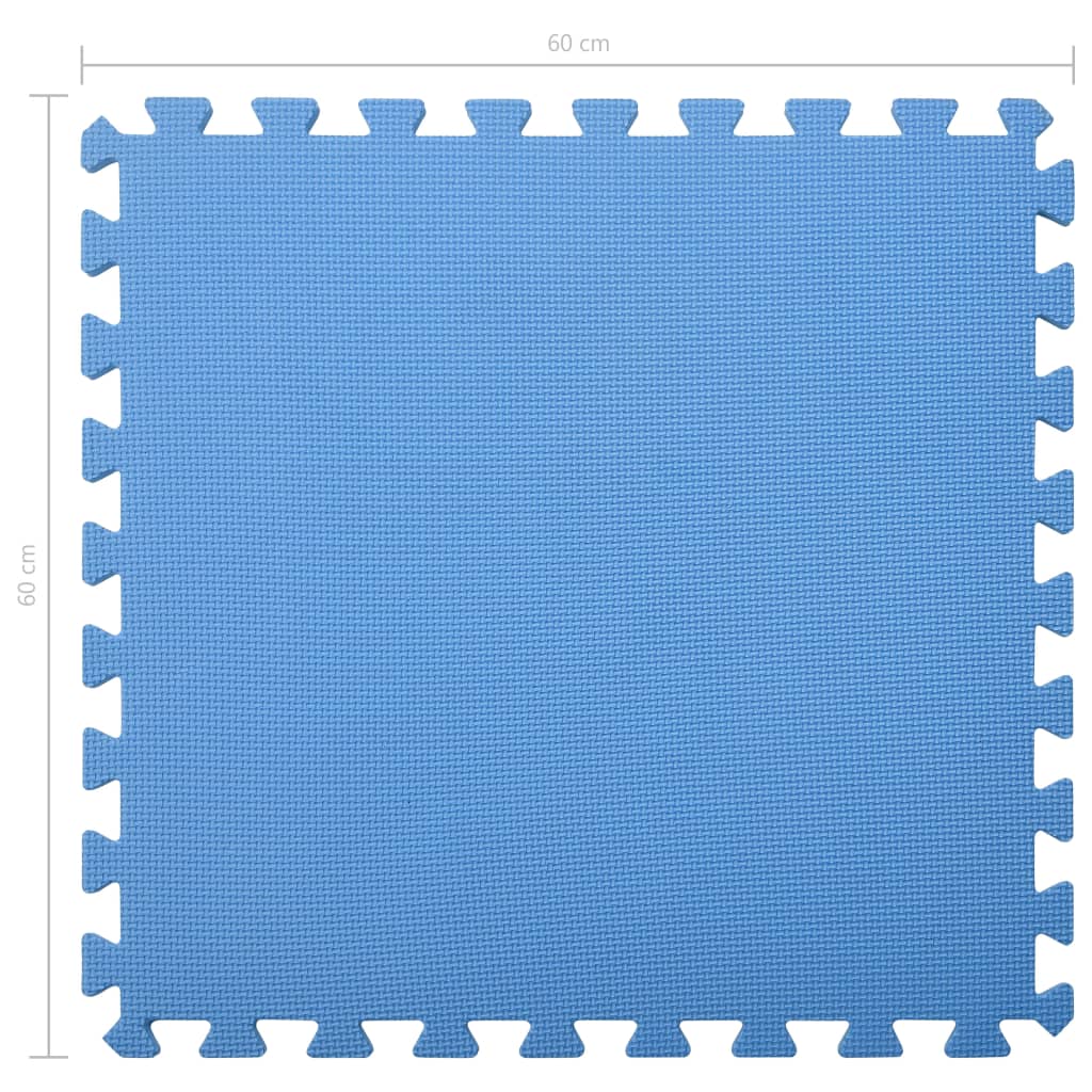 sports mats 6 pcs 2.16 γ‘ EVA foam blue