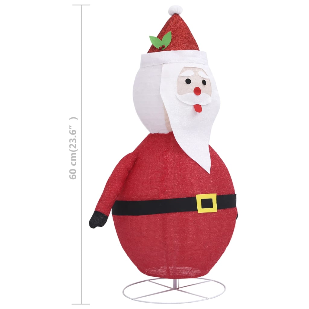 Santa Claus decorative LED 60 cm luxury fabric