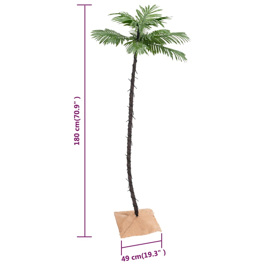 Palm tree LED 96 LEDs warm white 180 cm