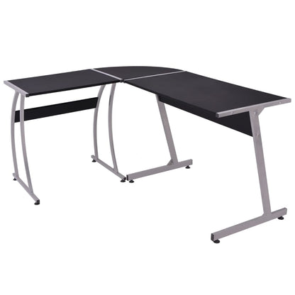 Corner desk L-shaped black