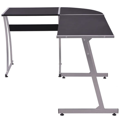 Corner desk L-shaped black