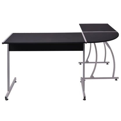 Corner desk L-shaped black
