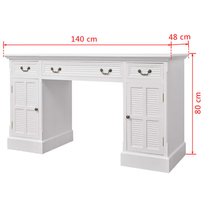 Desk ministre white 140x48x80 cm