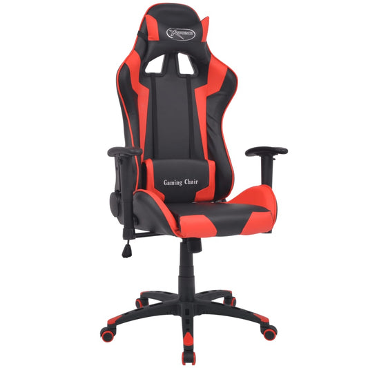 Adjustable office/gaming chair, artificial leather, red