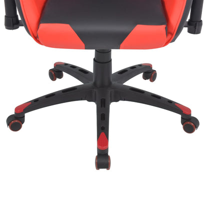 Adjustable office/gaming chair, artificial leather, red