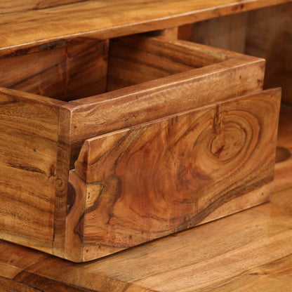 Schrijftafel met lades 88x50x90 cm massief hout