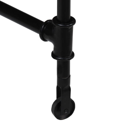 Schrijftafel 110x50x96 cm massief mangohout en staal