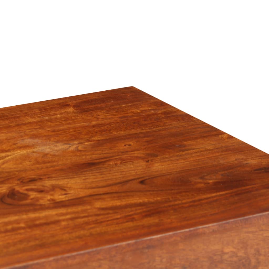 Desk 110x50x76 cm solid acacia wood and honey finish