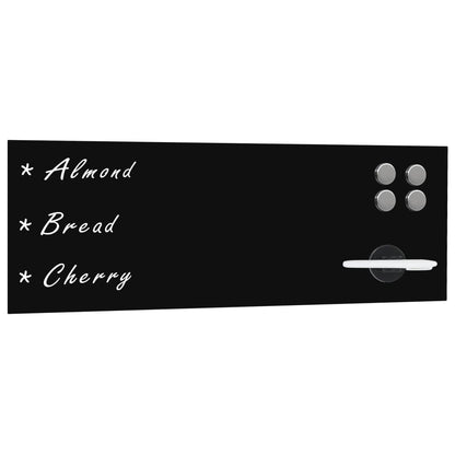 Magnetic wall-mounted blackboard 60x20 cm glass